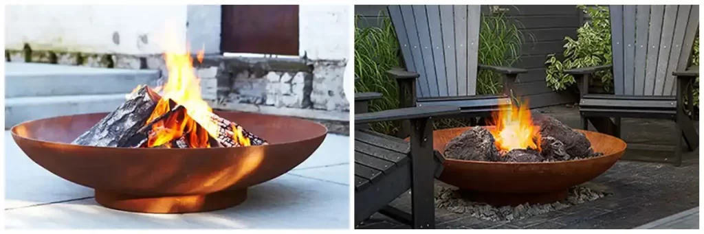 Best corten round fire pit bowl