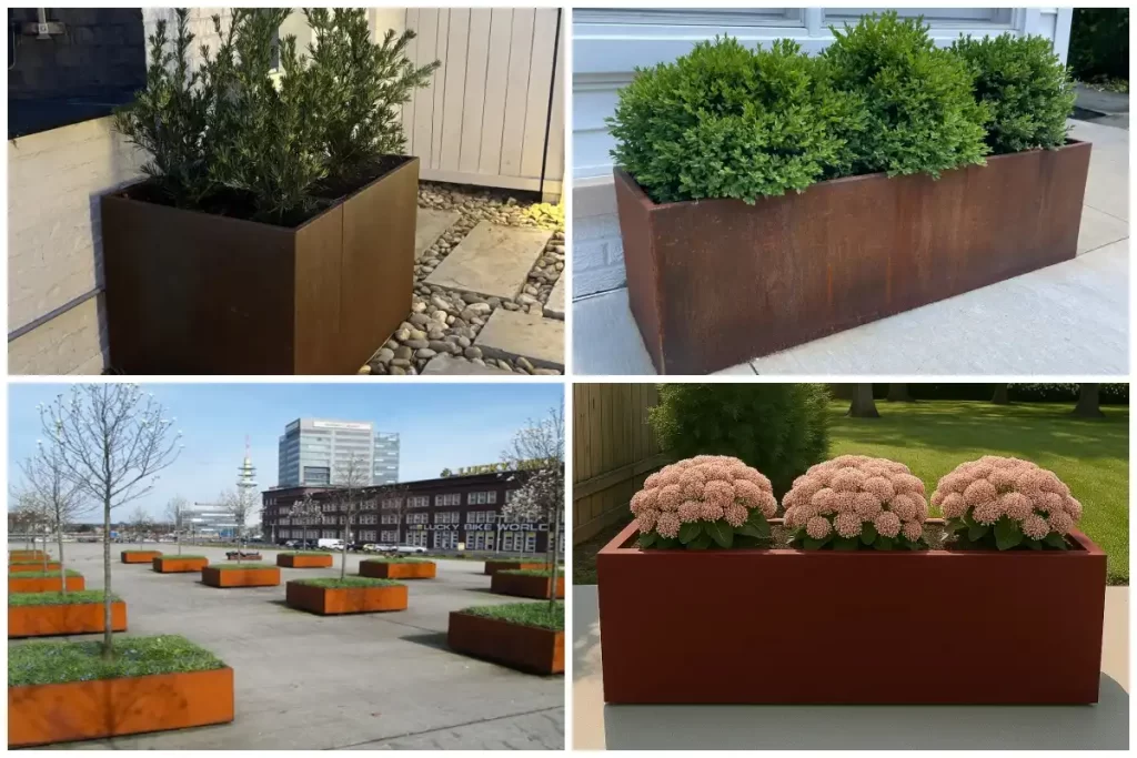Corten Steel Best Flowers for Pots