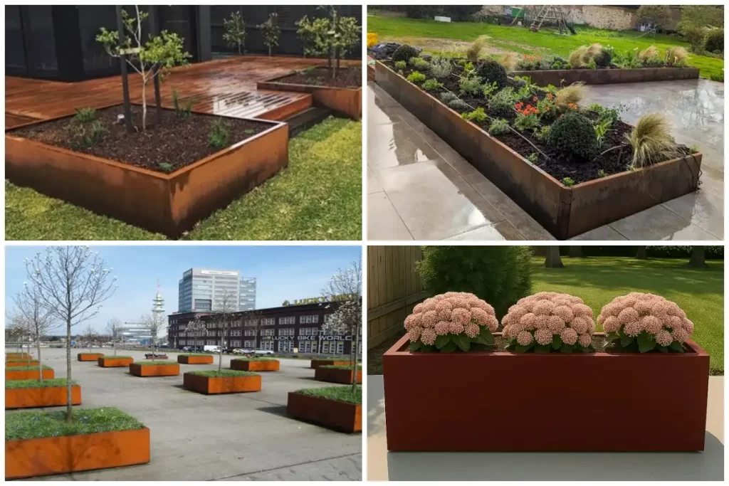 Corten Steel Modern Flower Pots