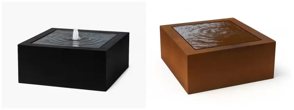 Customized Corten Square Water Feature
