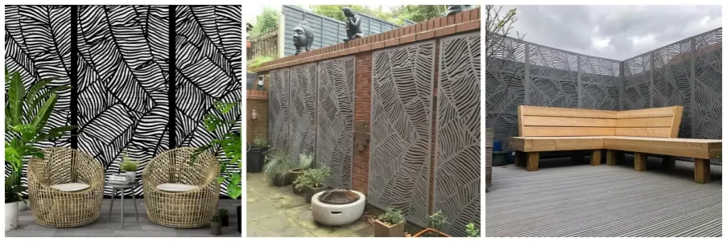 corten laser cut panels