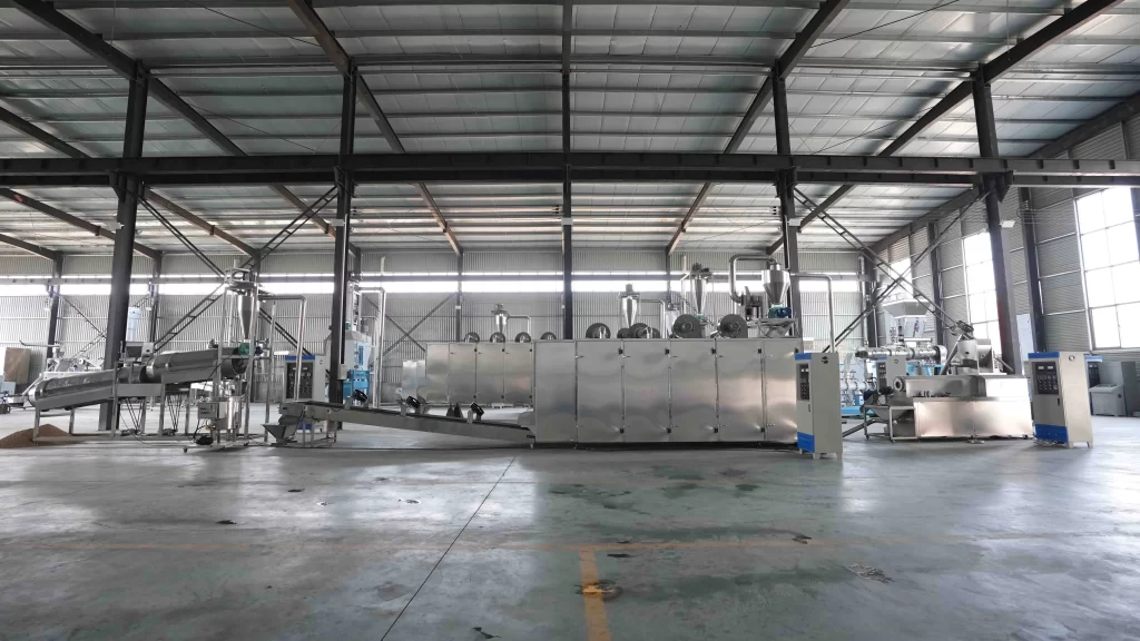 fish feed extruder pellet feed production line