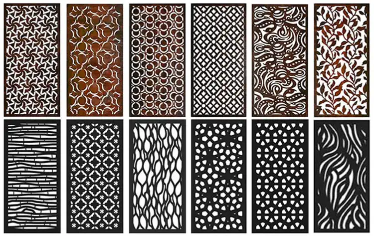 Outdoor Privacy CortenSteel Garden Decorative Screens