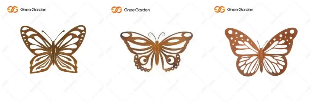 Outdoor Corten Steel Flower Garden Sculpture Decor GN-GD-211