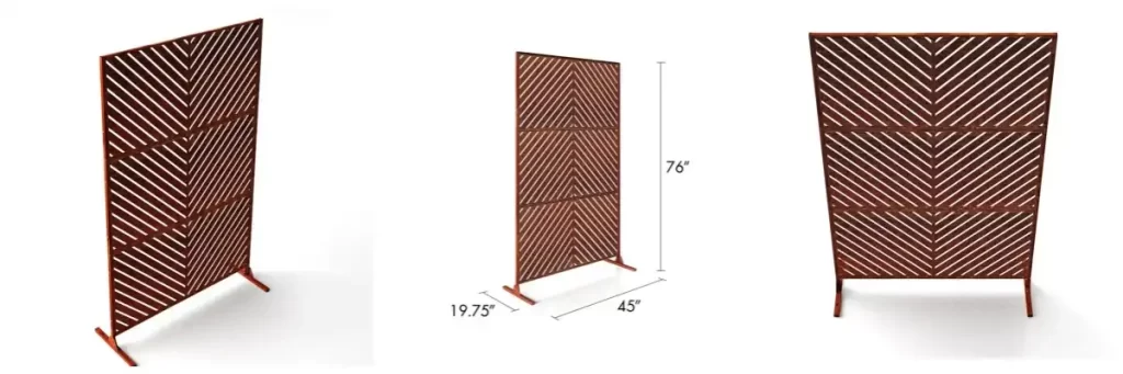 Corten Steel privacy Fence Panels