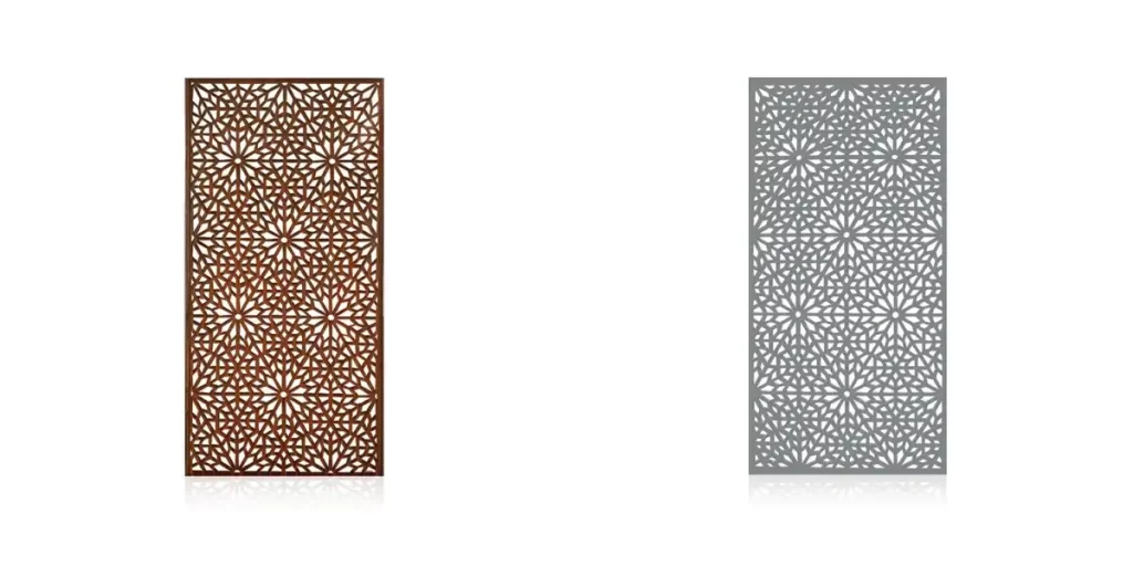 Corten Metal Screen GN-SP-018 Design privacy Fence Panel