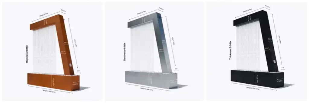 Rain Curtain Fountain L 