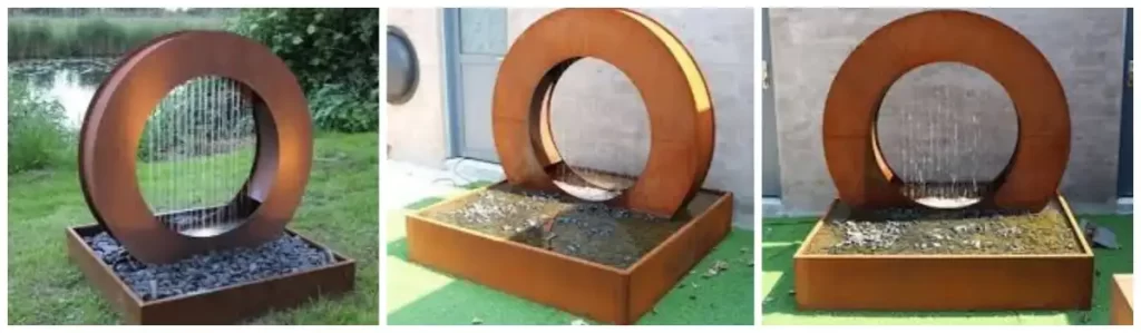 Sunset Stream Corten Steel Water Feature