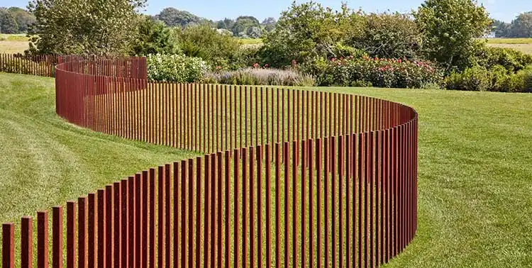  Corten steel fence panel 