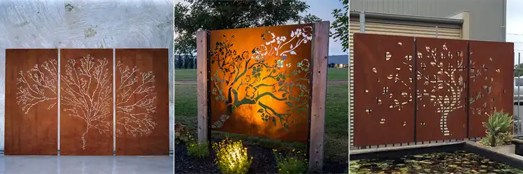 custom corten steel panels