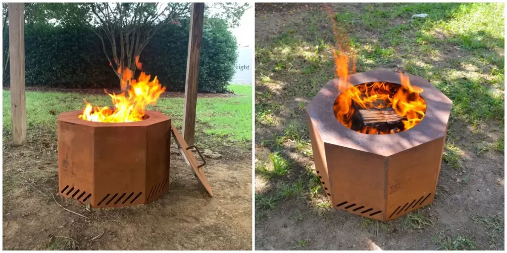 smokeless fire pit how does it work
