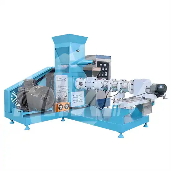 Floating fish feed extruder machine image