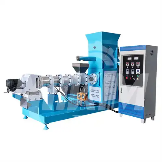 Floating fish feed extruder machine image