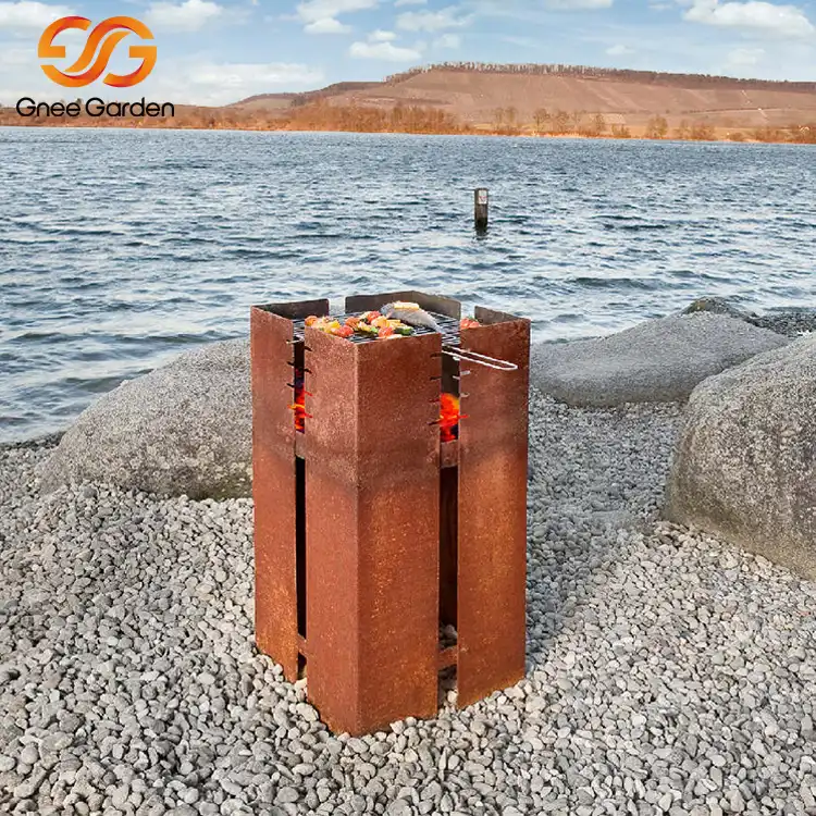 corten steel GN-BBQ-202 bbq grill image 3