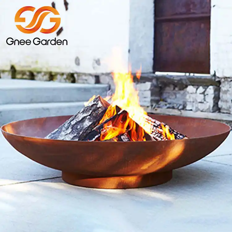 Corten GN-FP-301 Round Fire Pit Bowl image 2