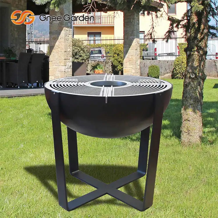 Corten Steel GN-BBQ-201 BBQ Firepit Grill image 3