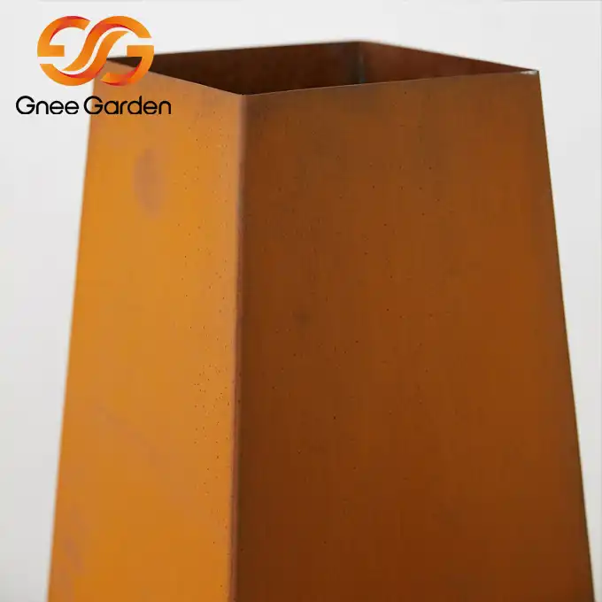 Corten Steel GN-FP-412 wood burning fireplace image 4