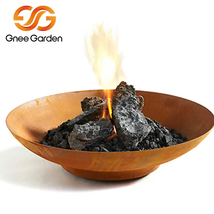 Corten GN-FP-301 Round Fire Pit Bowl image 4