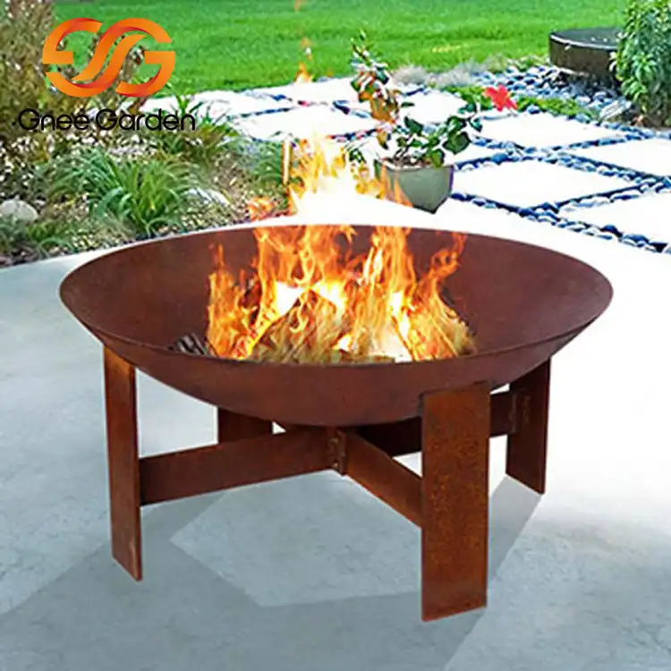 Corten GN-FP-301 Round Fire Pit Bowl image 3