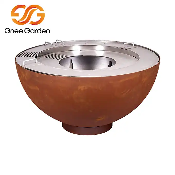 Corten Steel GN-BBQ-212 Backyard Party Bbq Grill image 5