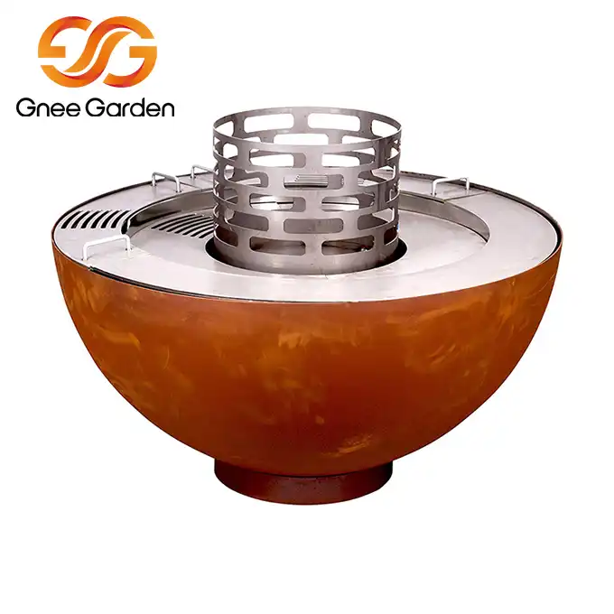 Corten Steel GN-BBQ-212 Backyard Party Bbq Grill image