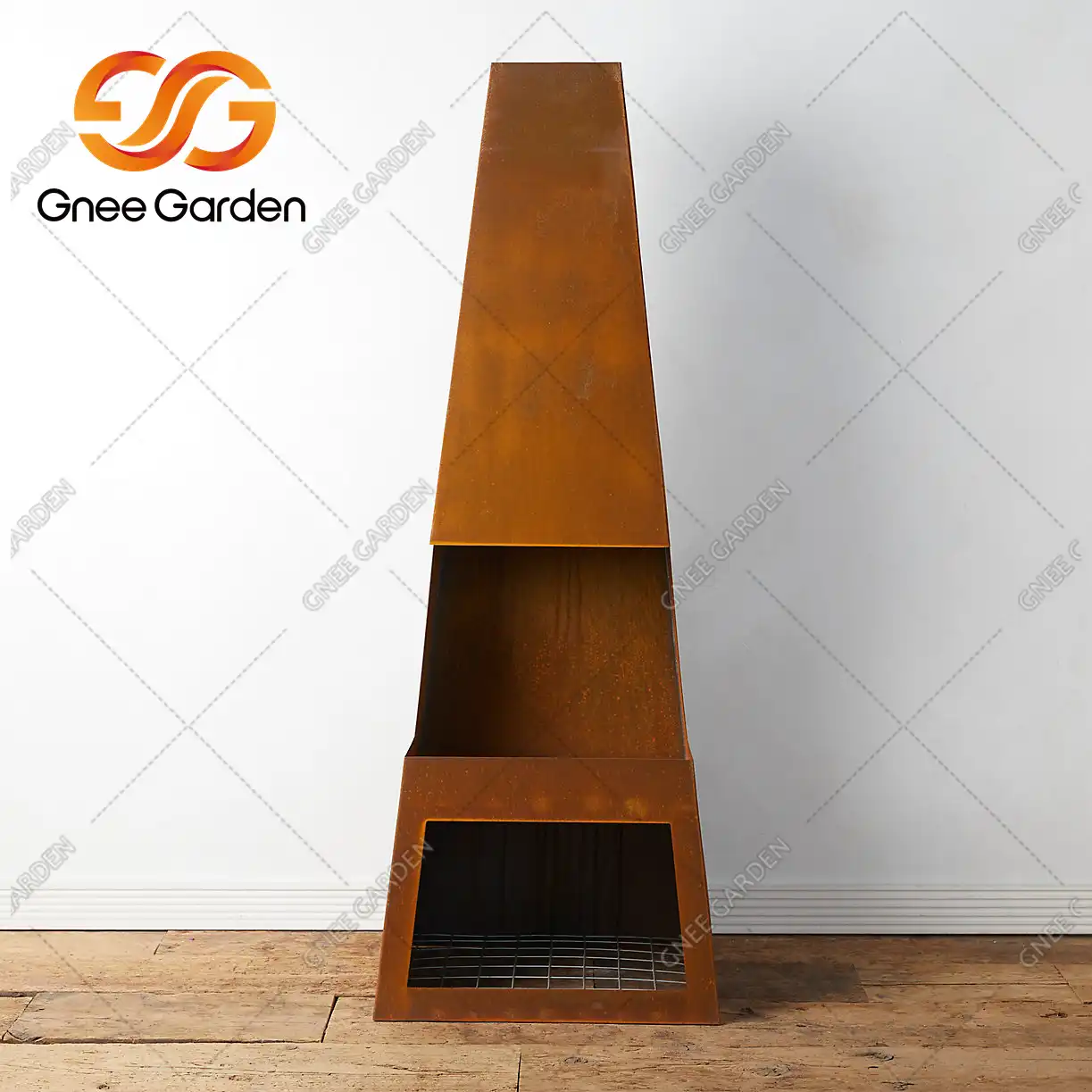 Corten Steel Outdoor Fireplace GN-FP-414 image