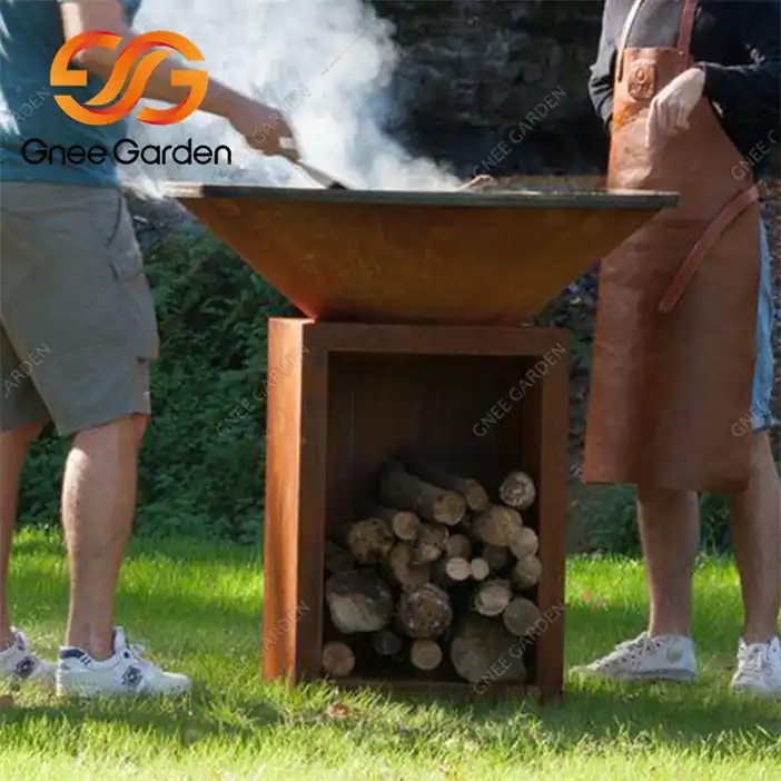 Corten GN-BBQ-209 BBQ Grill Outdoor Charcoal image 2