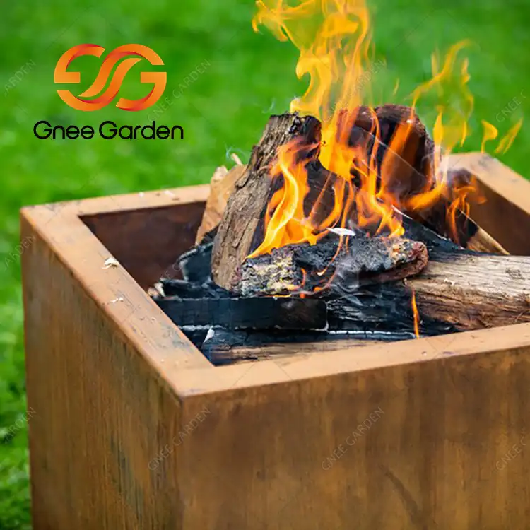 Corten Steel Square Fire Pit GN-FP-302 image 6