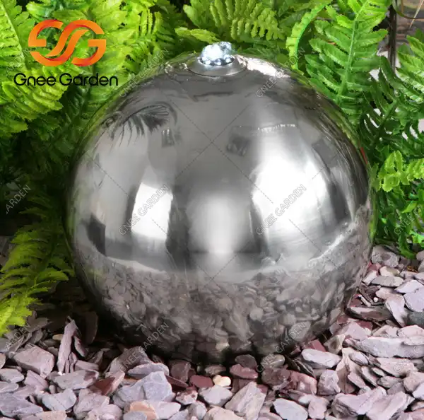 Stainless steel GN-WF-006 ball water feature image 3