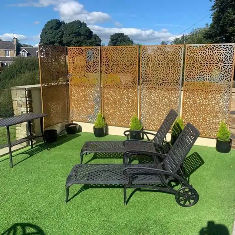 Corten Metal Screen GN-SP-018 Design Fence Panel image 5