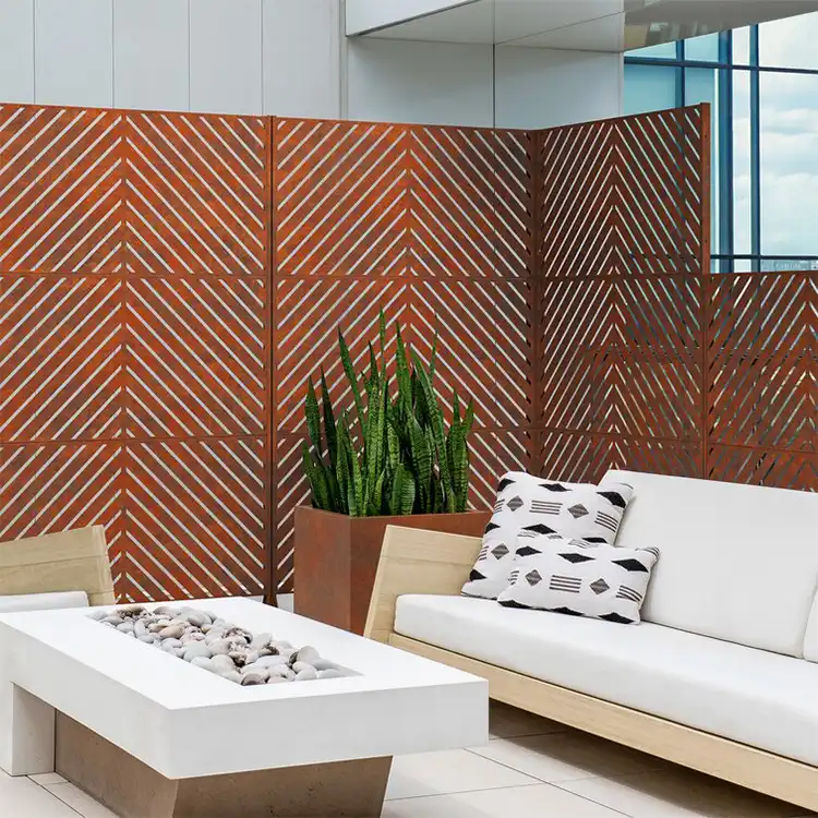 GN-SP-010 Corten Steel Fence Panels image 3