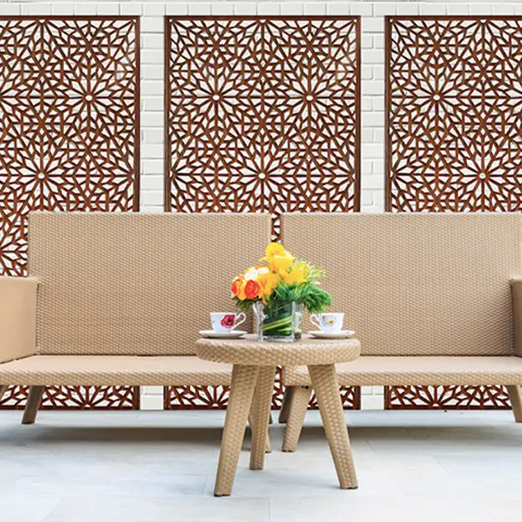 Corten Metal Screen GN-SP-018 Design Fence Panel image