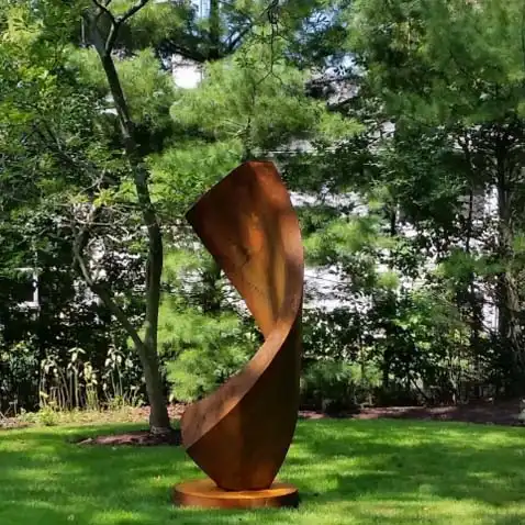 Modern Outdoor Art Corten Steel Yard Sculpture image 3