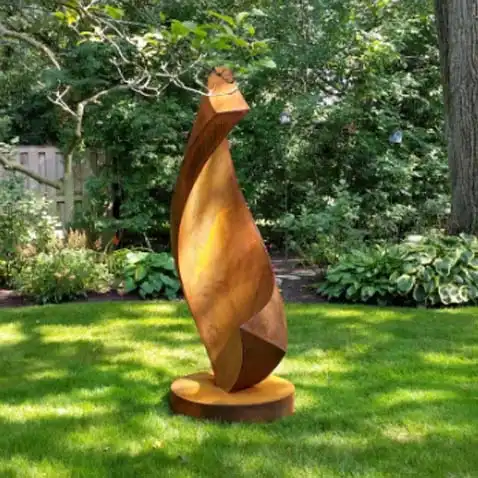 Modern Outdoor Art Corten Steel Yard Sculpture image