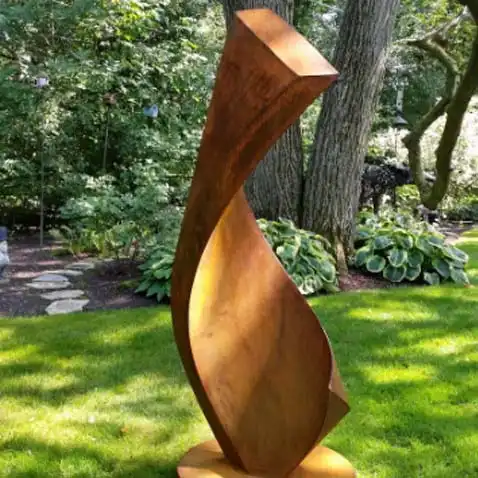 Modern Outdoor Art Corten Steel Yard Sculpture image 2