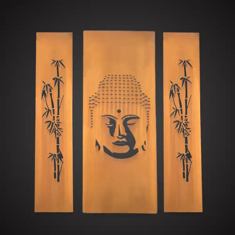 GN-SH-204 Outdoor Privacy Corten Steel Garden Decorative Screens image 5