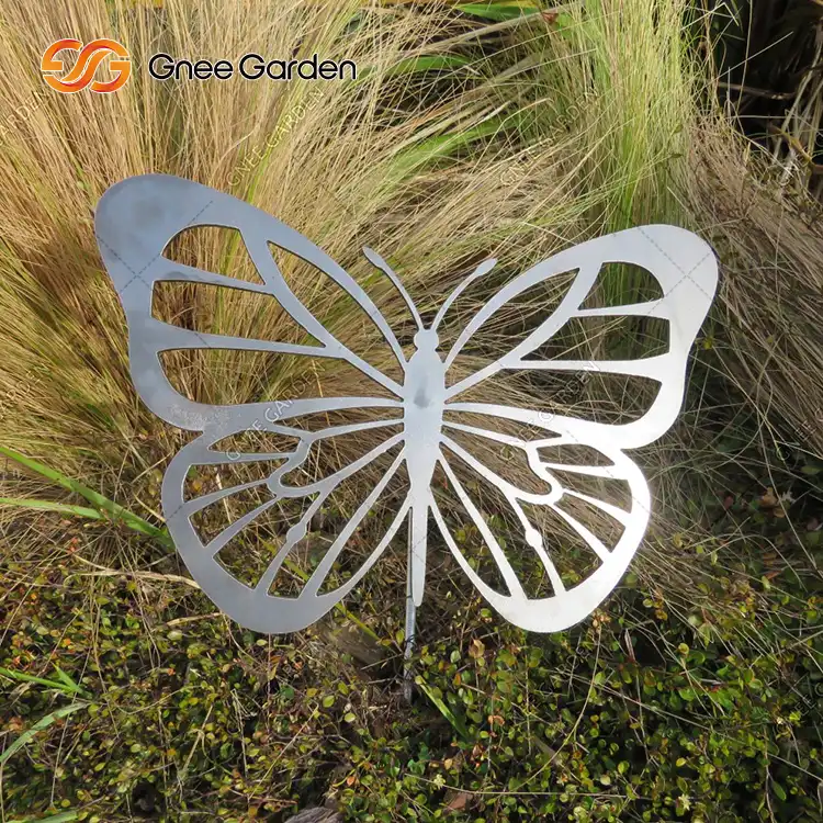 Outdoor Corten Steel Flower Garden Sculpture Decor GN-GD-211 image 3