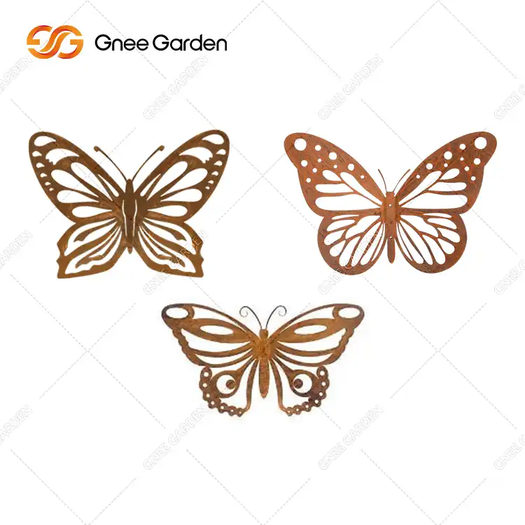 Outdoor Corten Steel Flower Garden Sculpture Decor GN-GD-211 image 4
