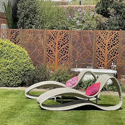 Custom Made GN-SP-020 Corten Decorative Privacy Panel image 3