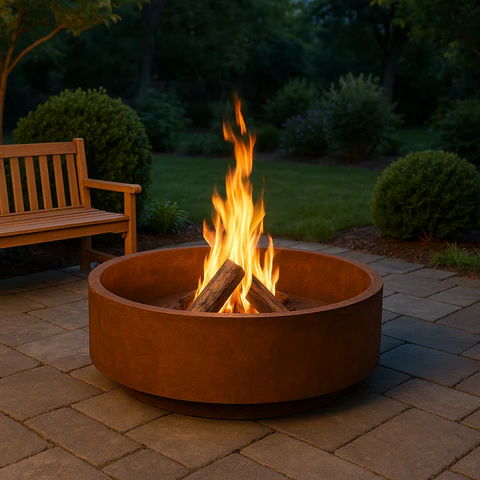 Corten Steel Outdoor Fire Pit image 3