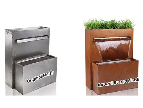 Corten Fountain GN-SF-105 with Planter Top image 4