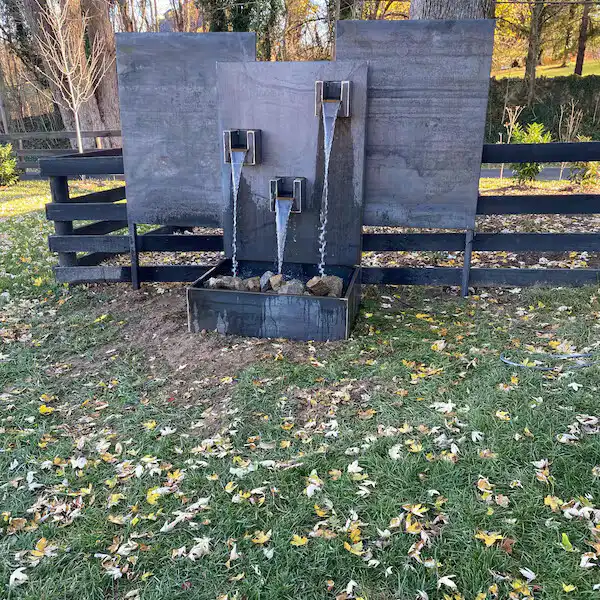 Custom Corten Steel Water Wall Fountain image 5