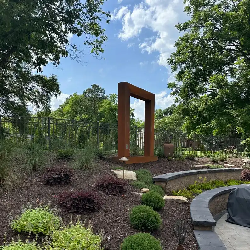 Corten Steel Rain Curtain GN-WF-088  Water Fountain image 2