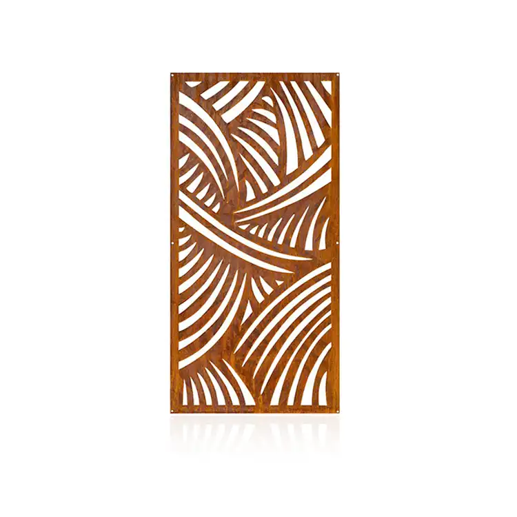 Decorative Rusted Metal Privacy Screens image 4