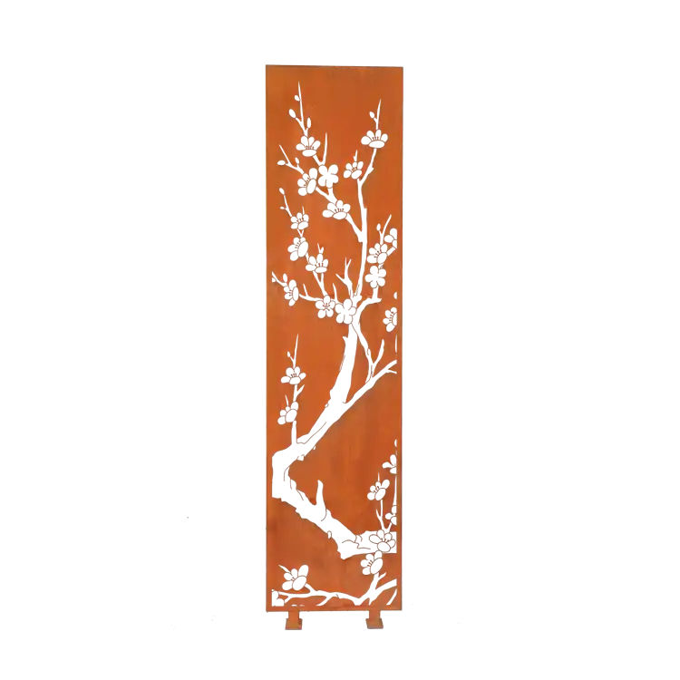Corten Decorative Panels GN-SP-1369 Laser Cutting Screen image 2