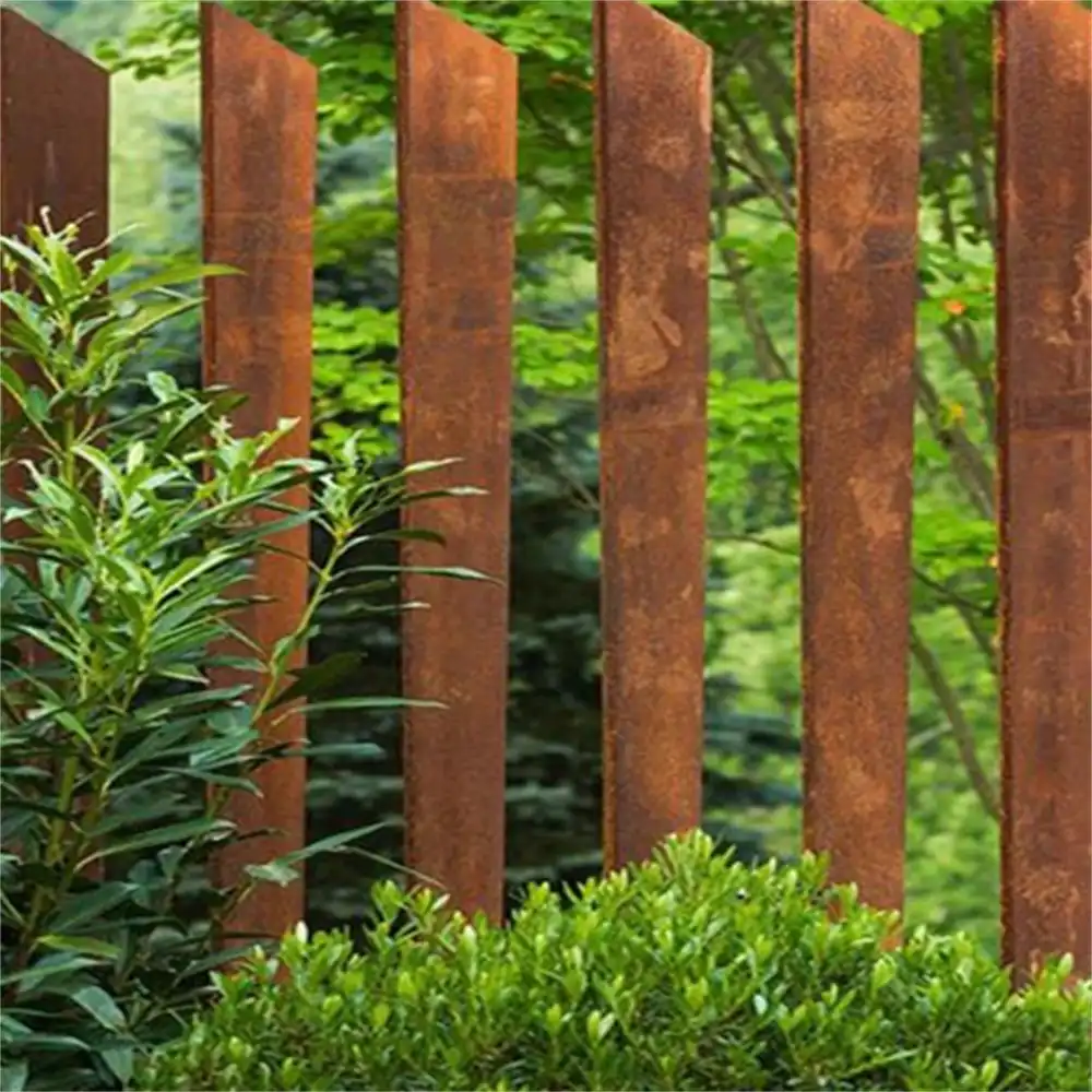 Corten Steel Garden Fencing Pole GN-FC-002 image 3