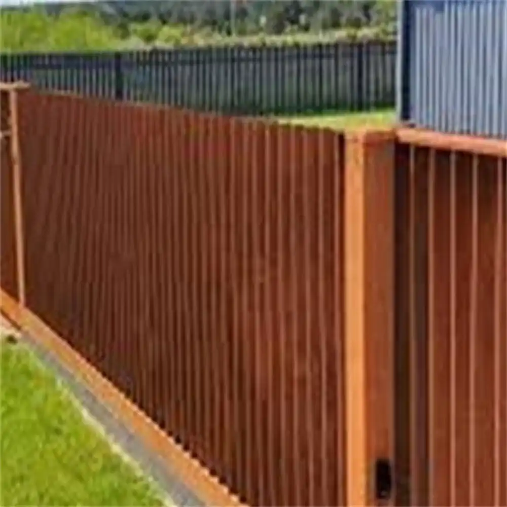 Corten Steel Garden Fencing Pole GN-FC-002 image 4