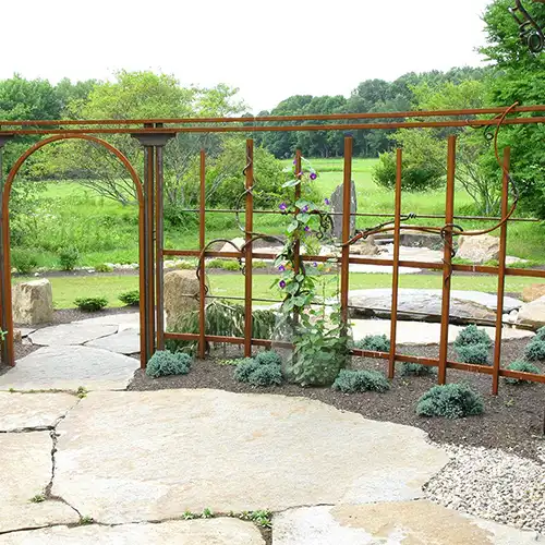 Corten Steel Pergola and Trellis System GN-PG-116 image 5