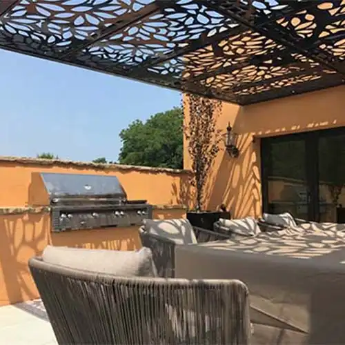 Custom Corten Pergola With Canopy GN-PG-111 image 4
