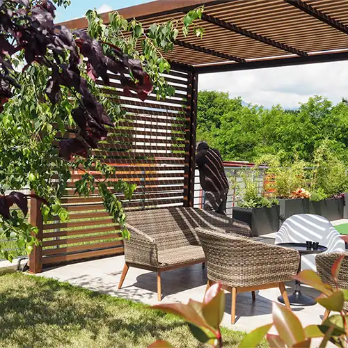 Corten Steel Outdoor Gazebos Pergola GN-PG-118 image 2